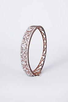 Rose Gold Finish Diamond Bracelet