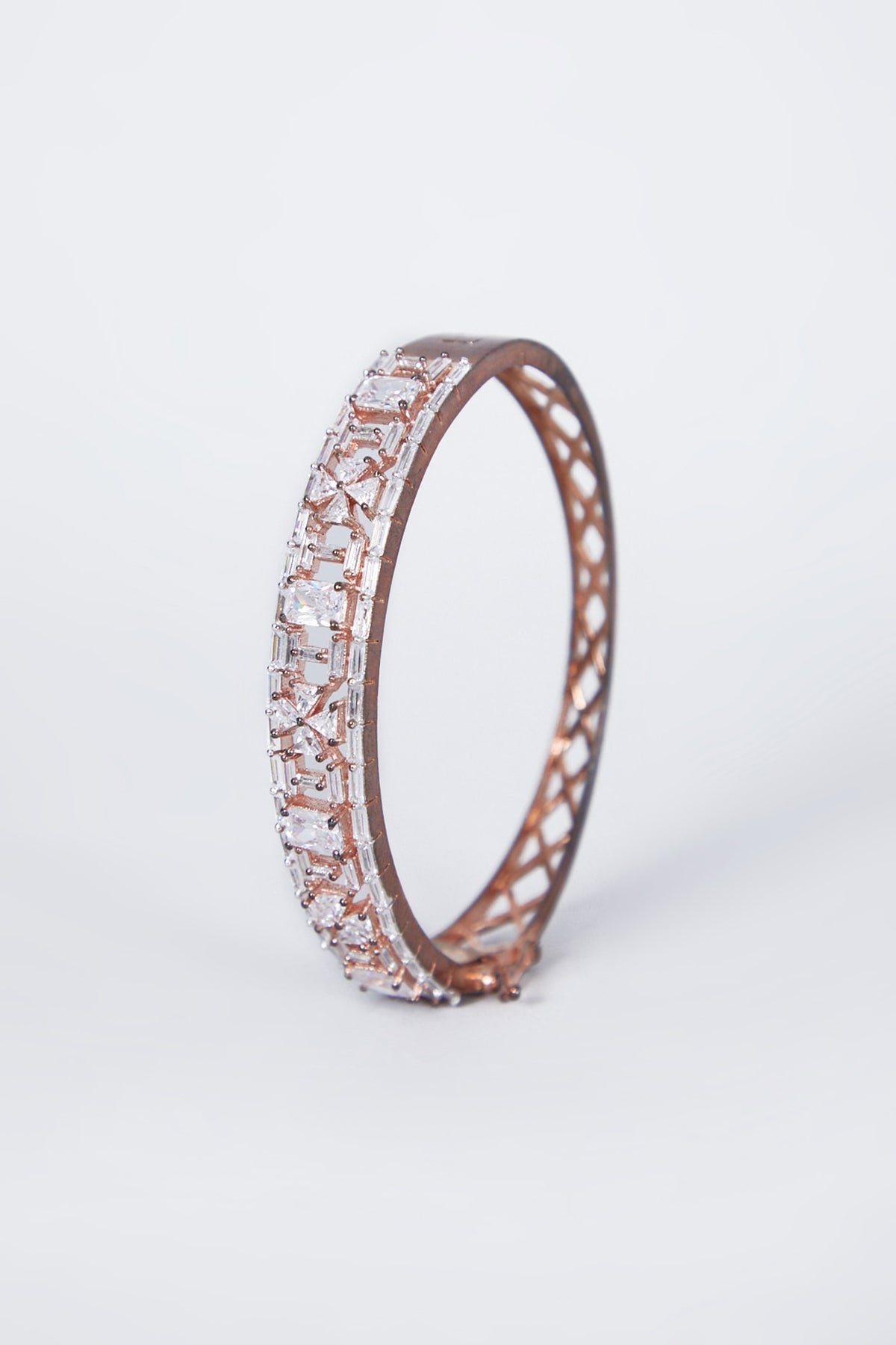 Rose Gold Finish Diamond Bracelet