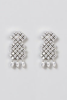 White Finish Zircon Necklace Set