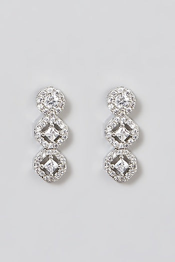 White Finish Zircon Necklace Set