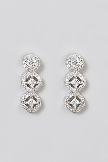 White Finish Zircon Necklace Set