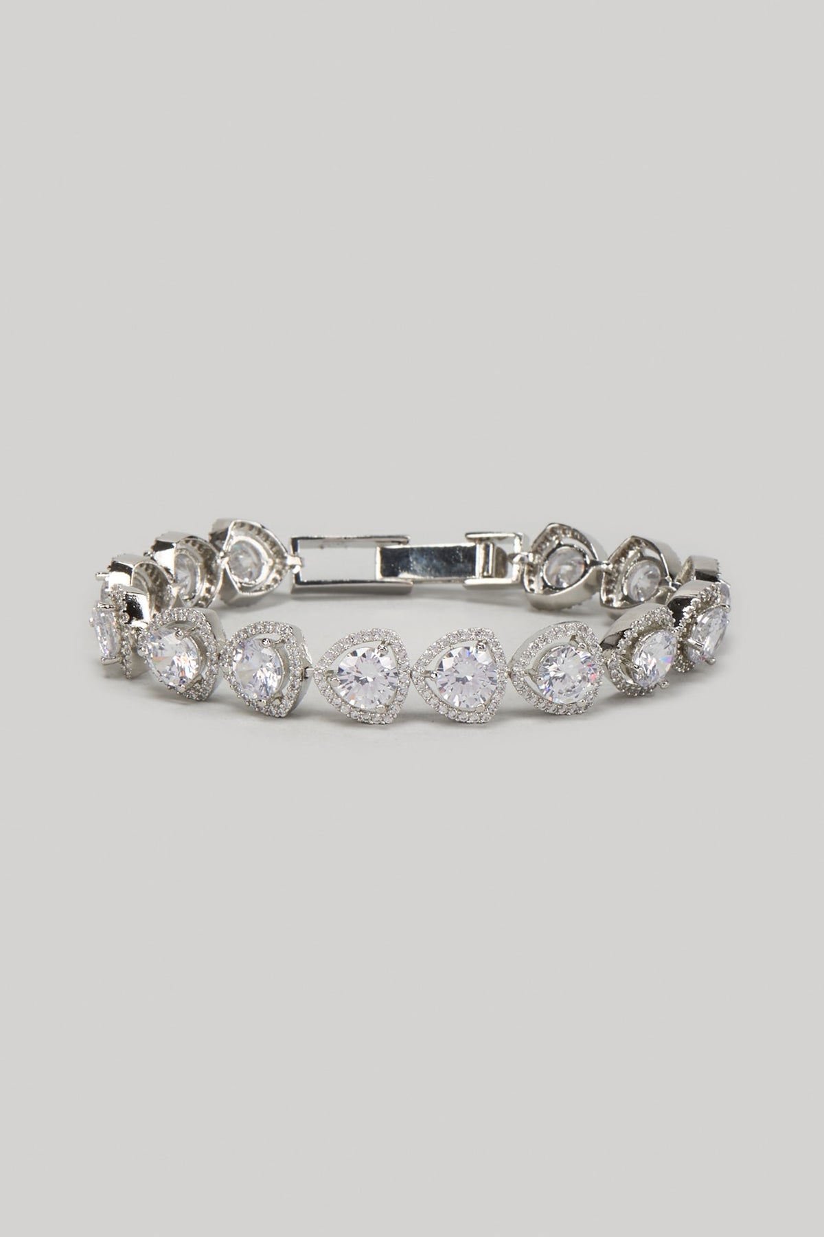 White Finish Zircon Bracelet