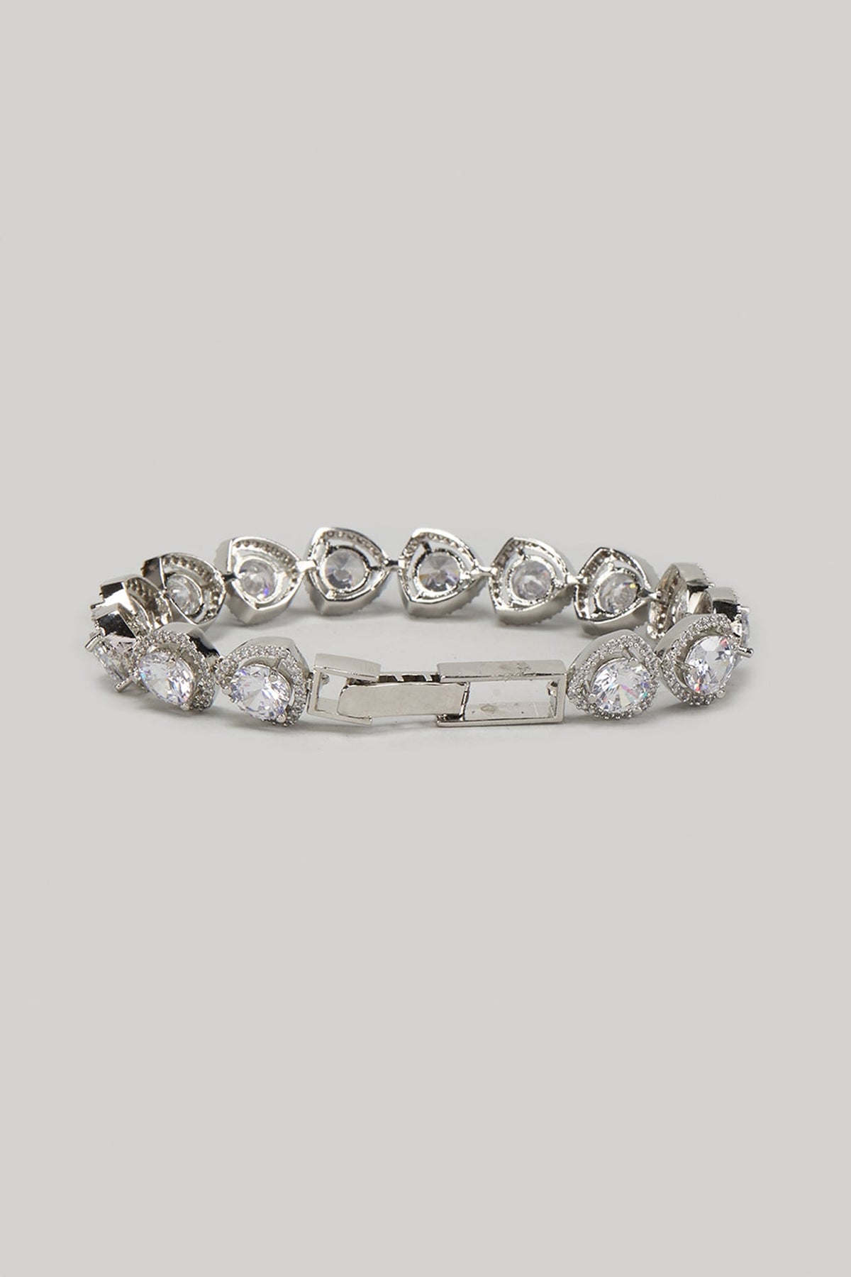 White Finish Zircon Bracelet
