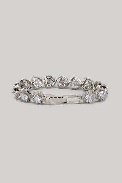 White Finish Zircon Bracelet