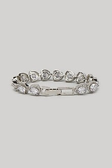 White Finish Zircon Bracelet