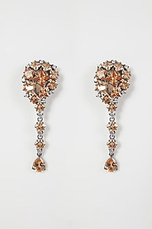 Black Rhodium Finish Diamond Earrings