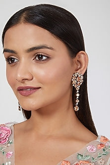 Black Rhodium Finish Diamond Earrings