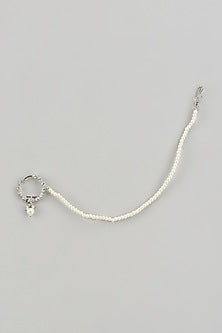 White Finish Zircons Nose Ring