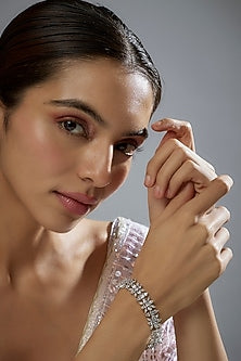 White Finish Zircon Bracelet