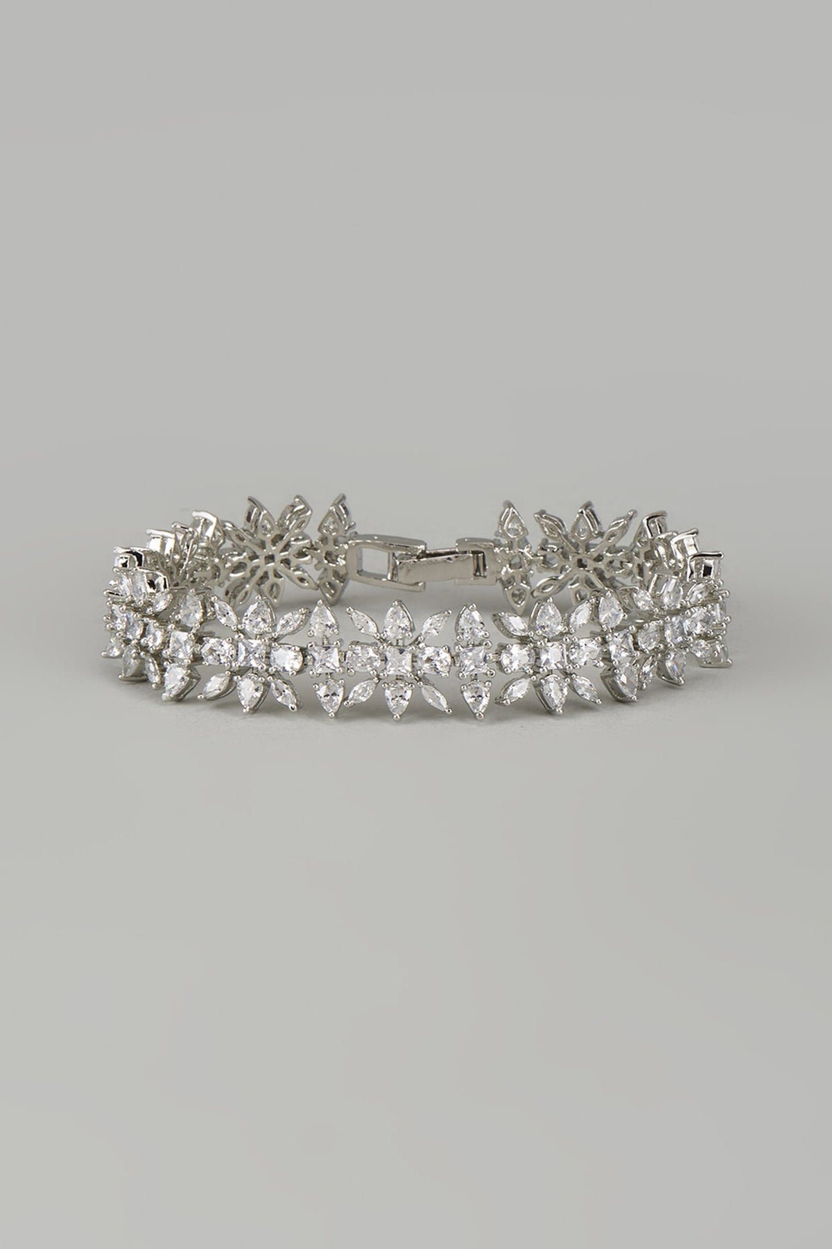 White Finish Zircon Bracelet