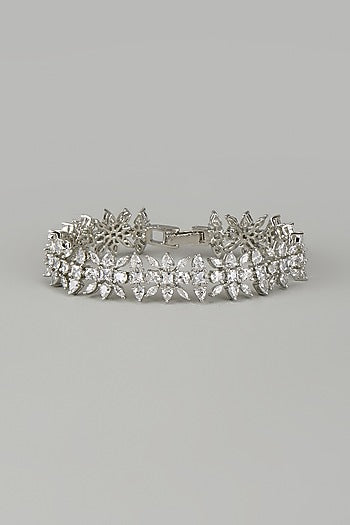 White Finish Zircon Bracelet