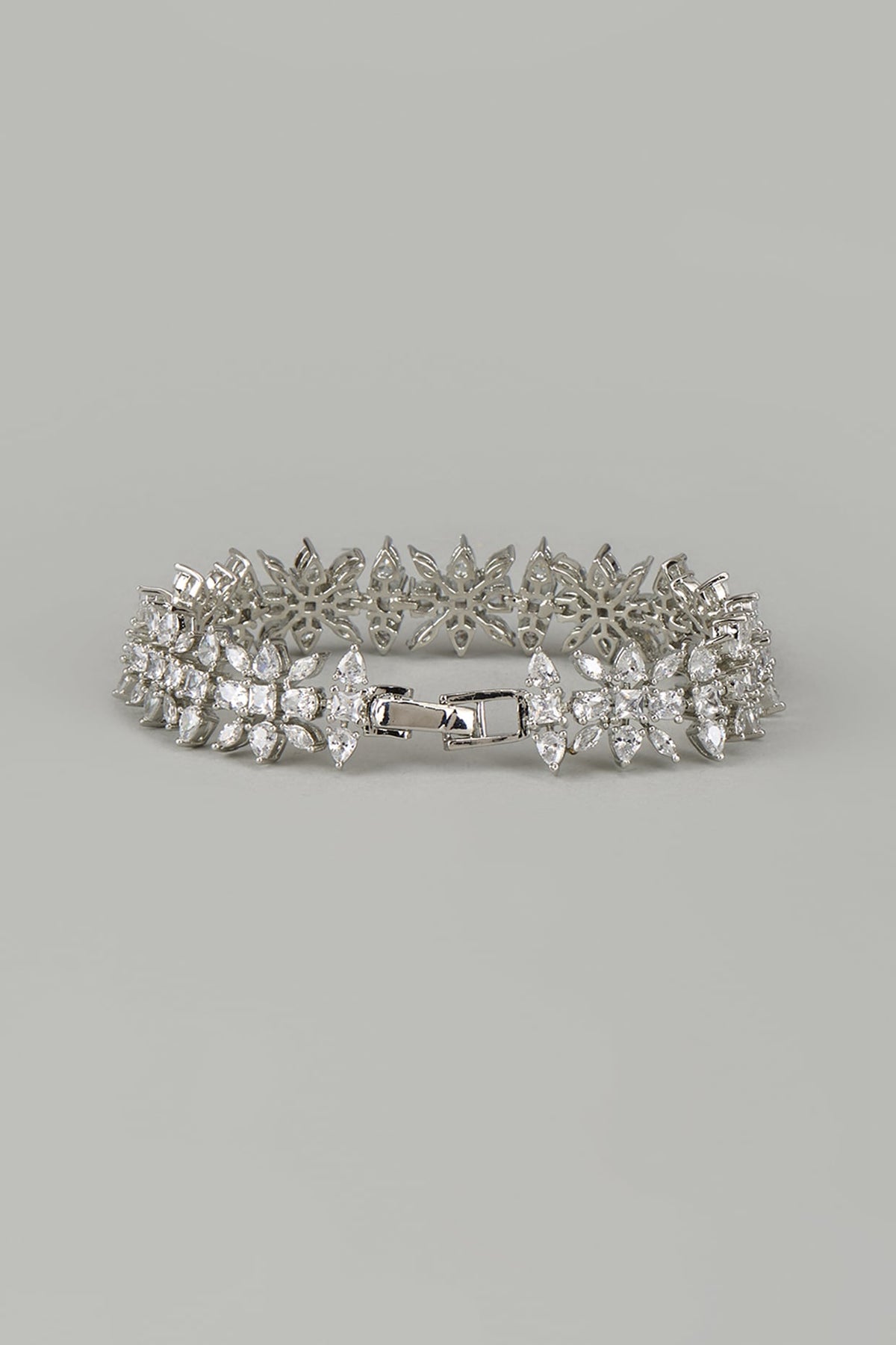 White Finish Zircon Bracelet