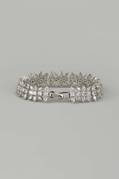 White Finish Zircon Bracelet