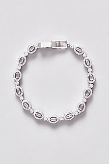 White Finish Zircon Bracelet