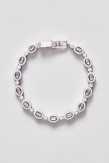 White Finish Zircon Bracelet