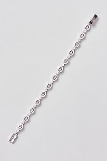 White Finish Zircon Bracelet