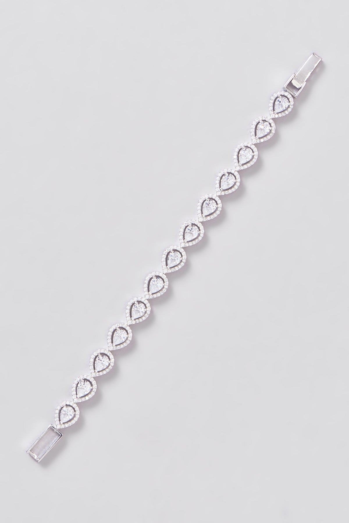 White Finish Zircon Bracelet