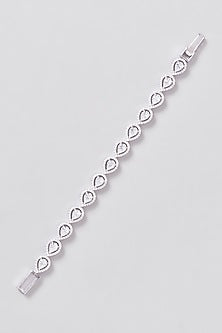 White Finish Zircon Bracelet