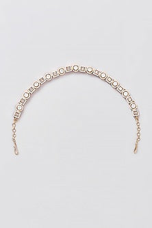 Gold Finish Zircon Mathapatti