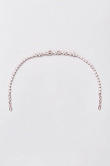 Rose Gold Finish Zircon Mathapatti