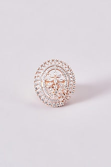 Rose Gold Finish Zircon Ring