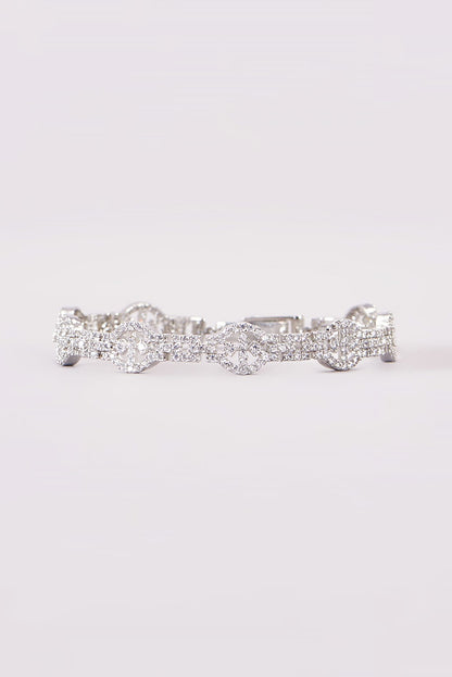 White Finish Zircon Bracelet