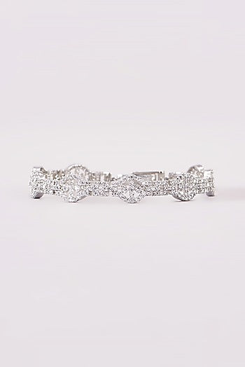 White Finish Zircon Bracelet