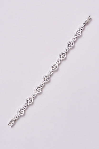 White Finish Zircon Bracelet
