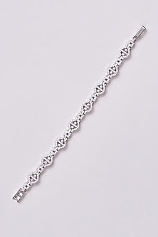 White Finish Zircon Bracelet