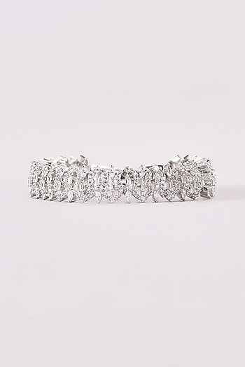 White Finish Zircon Bracelet