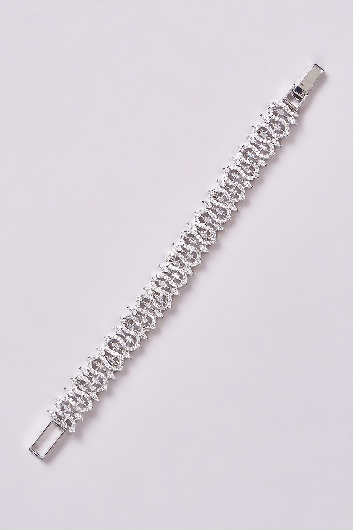 White Finish Zircon Bracelet
