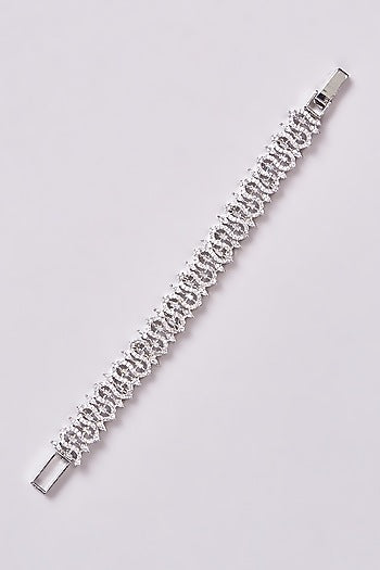 White Finish Zircon Bracelet