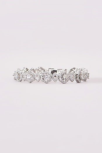 White Finish Zircon Bracelet