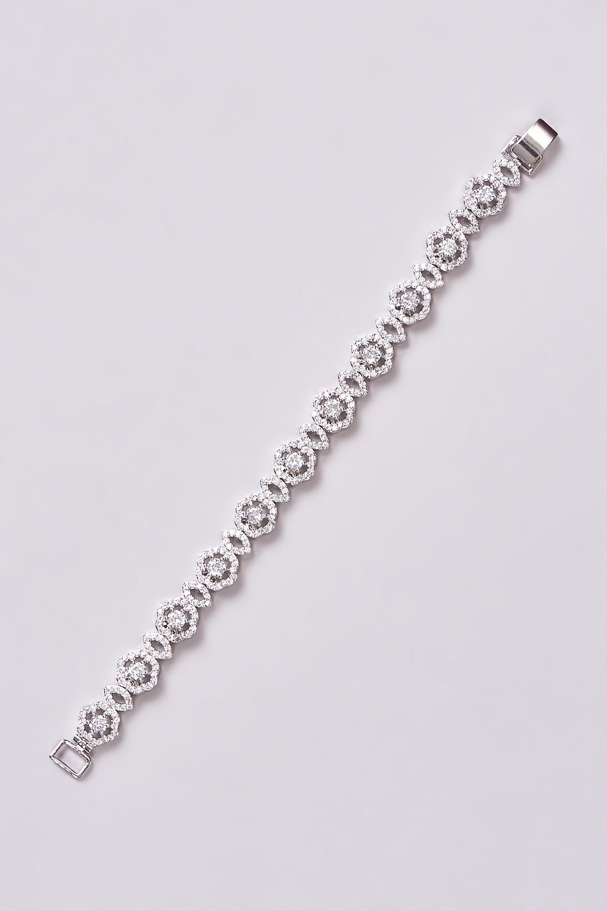 White Finish Zircon Bracelet