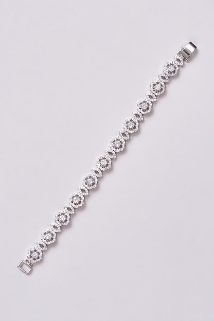 White Finish Zircon Bracelet
