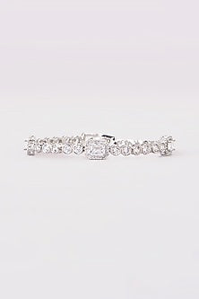 White Finish Zircon Bracelet