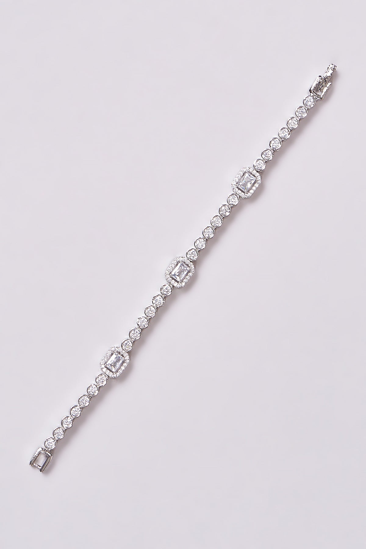 White Finish Zircon Bracelet