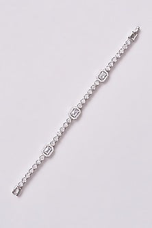 White Finish Zircon Bracelet