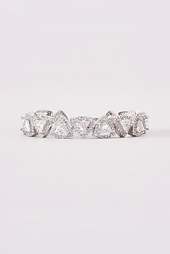 White Finish Zircon Bracelet