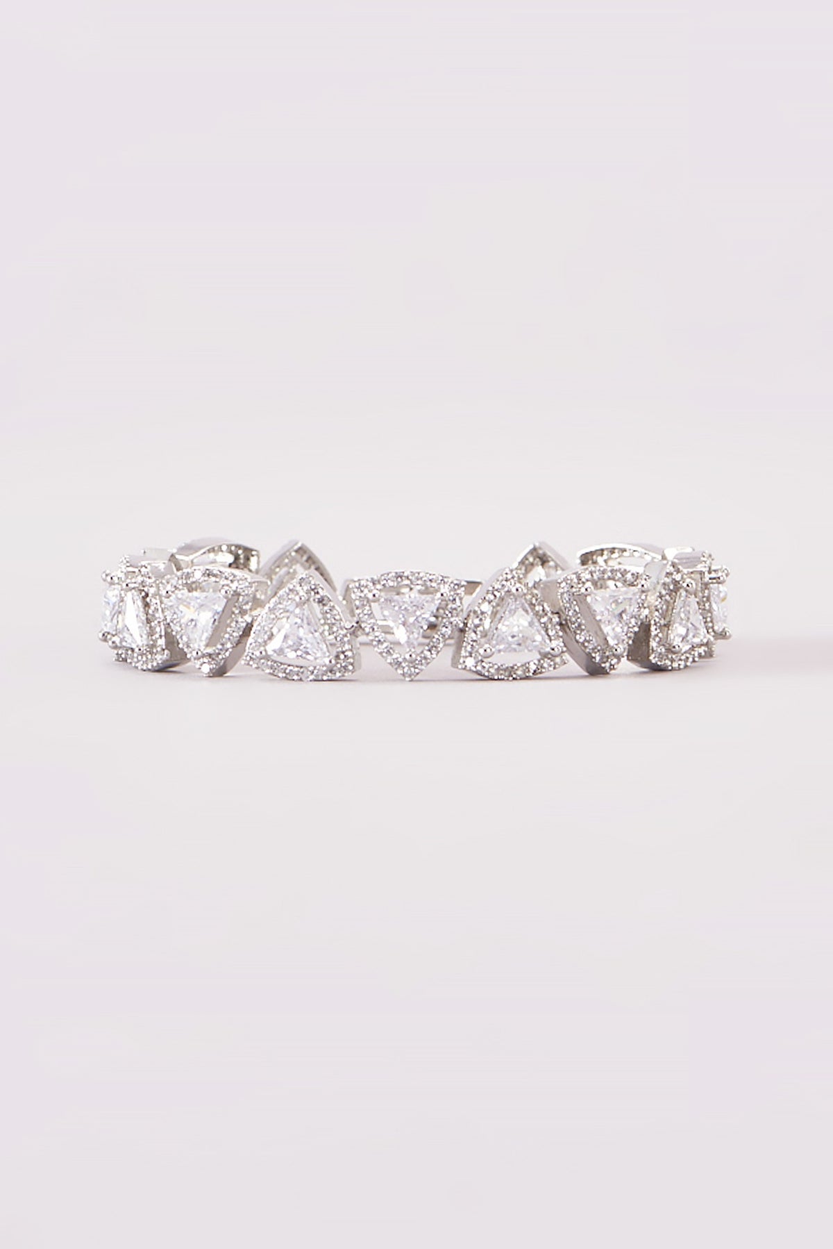 White Finish Zircon Bracelet