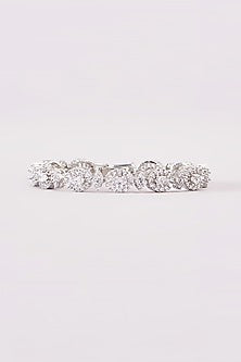 White Finish Zircon Bracelet