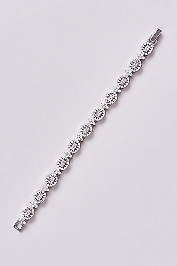 White Finish Zircon Bracelet