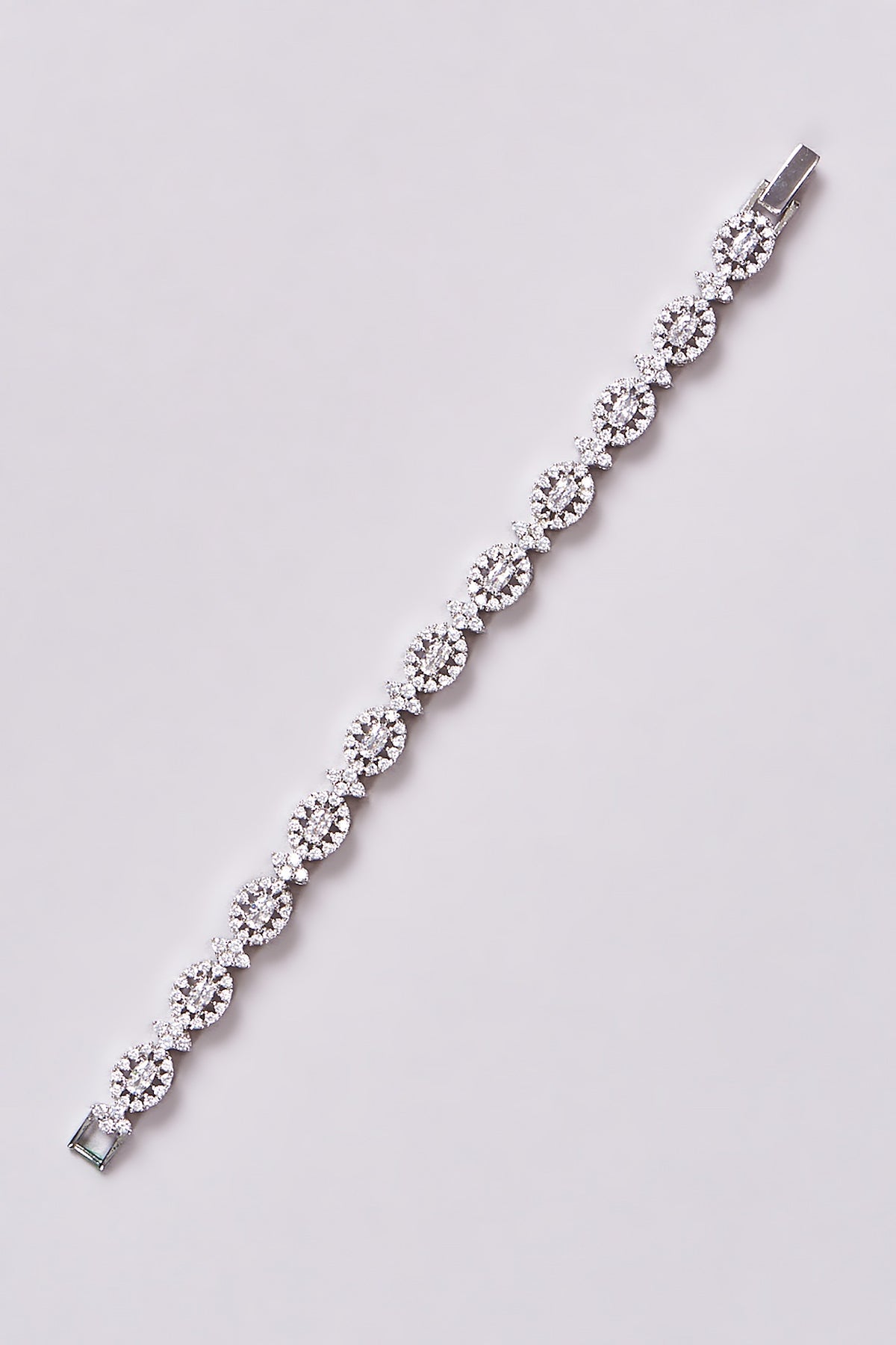 White Finish Zircon Bracelet