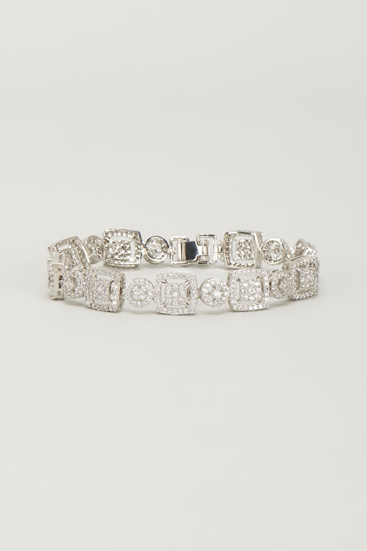 White Finish Zircon Bracelet
