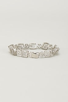 White Finish Zircon Bracelet