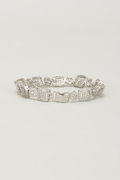 White Finish Zircon Bracelet