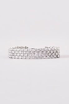 White Finish Zircon Bracelet