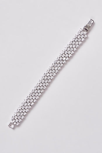 White Finish Zircon Bracelet