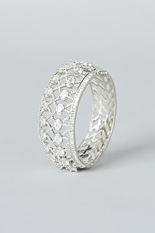 White Finish Zircon Bracelet