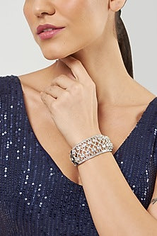 White Finish Zircon Bracelet